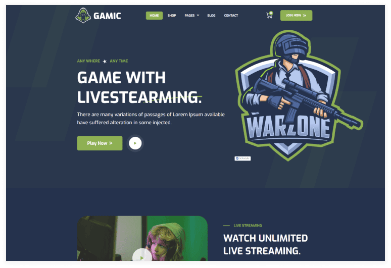 Gamic - Game Webflow template