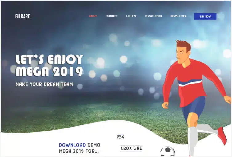 Gaming Website Template – Gilbard