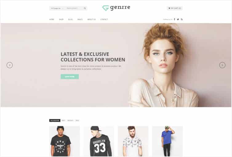 Genrre – Fashion ECommerce Bootstrap4 Template