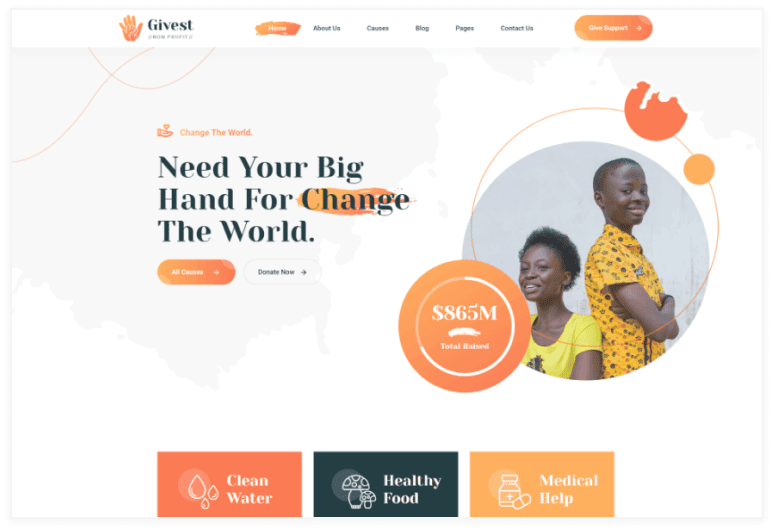 Givest – Charity Bootstrap 5 HTML Template
