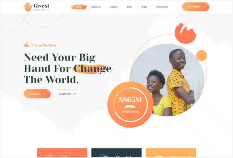 Givest – Charity Bootstrap 5 HTML Template
