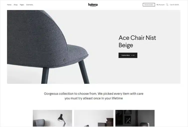Halena – Minimal & Modern eCommerce WordPress Theme