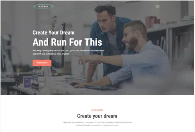 Karbar – Multipurpose HTML Template