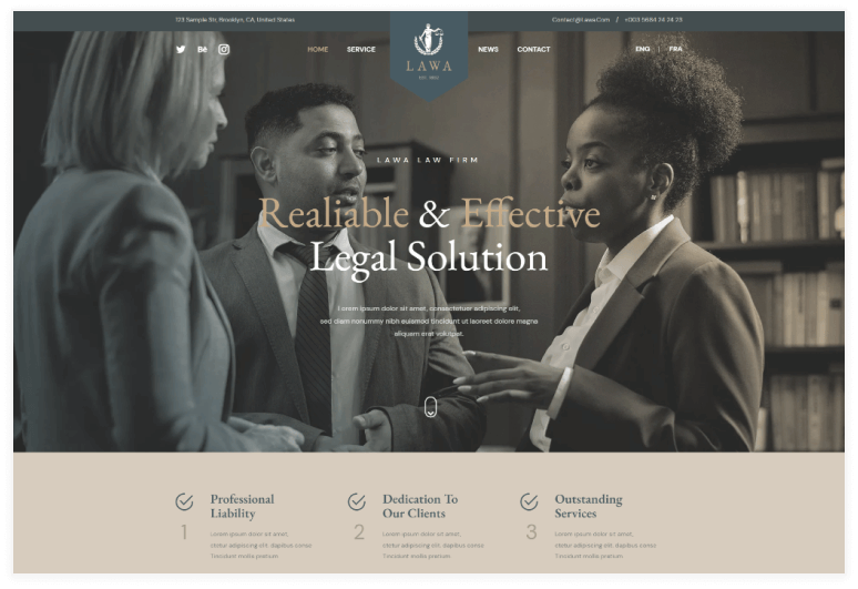 Lawa – Attorney & Legal Bootstrap 5 Template