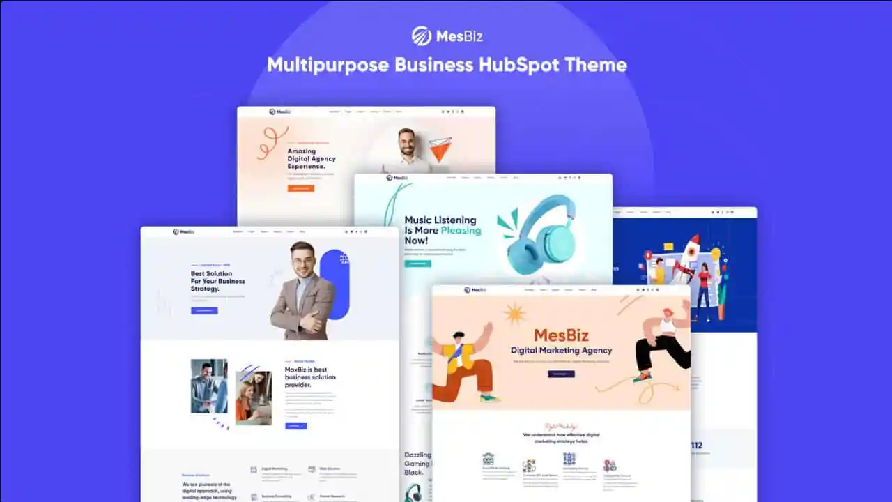 Mesbiz - Multipurpose Business Theme for HubSpot