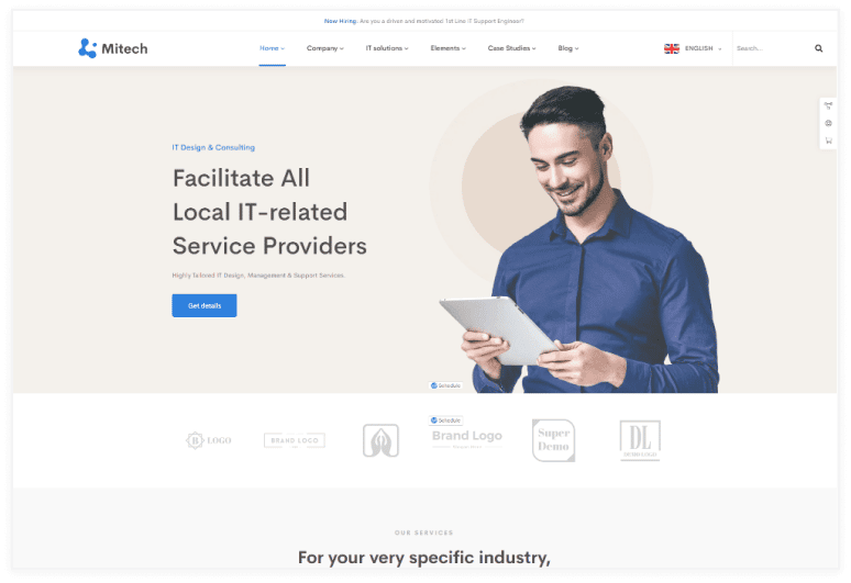 Mitech – IT Solutions And Services Company HTML Template