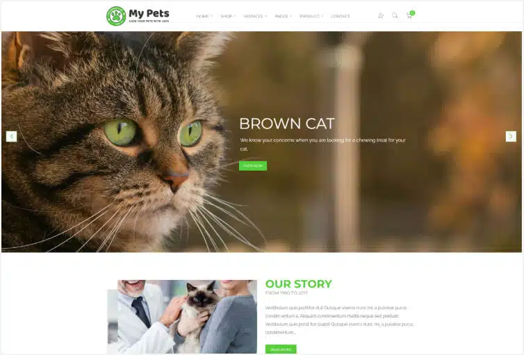 My Pets - Pet Sitter, Pet Shop, Animal Care Shopify Theme