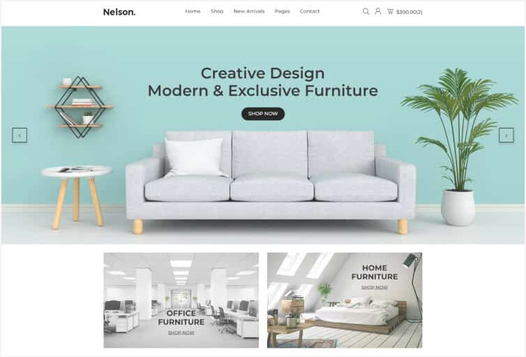 Nelson – Furniture Store eCommerce HTML Template