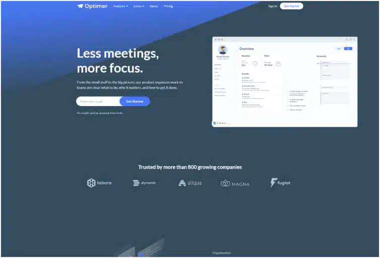 Optimer - SaaS Webflow template