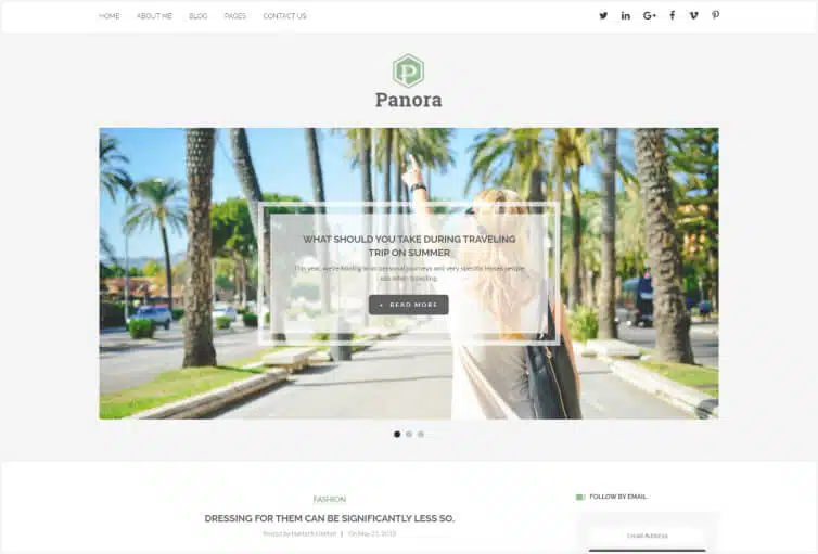 Panora – Blog HTML Template