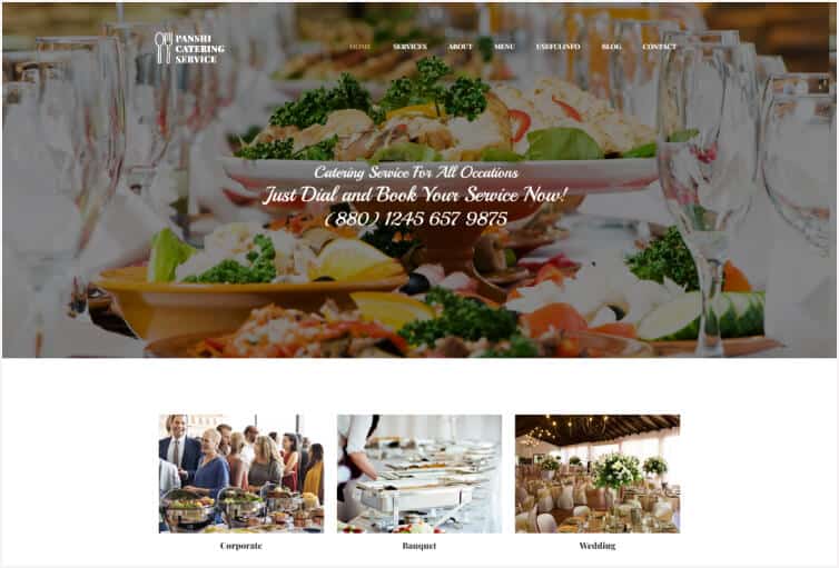 Panshi- Catering Service HTML Template
