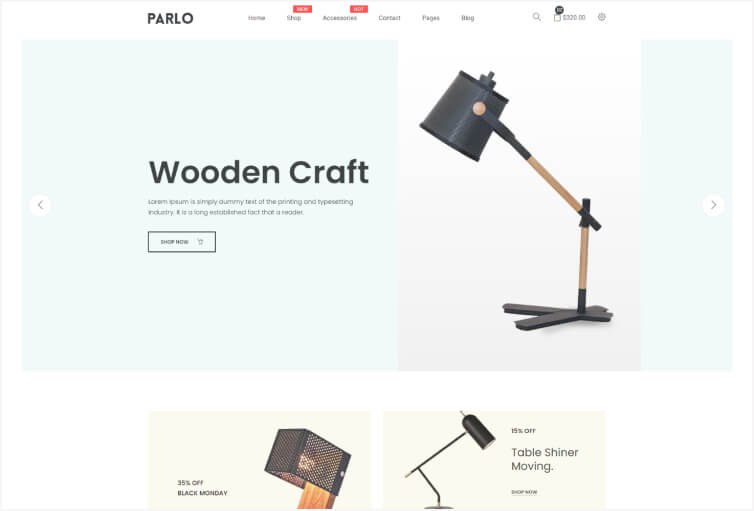 Parlo – Fashion Furniture Store HTML Template