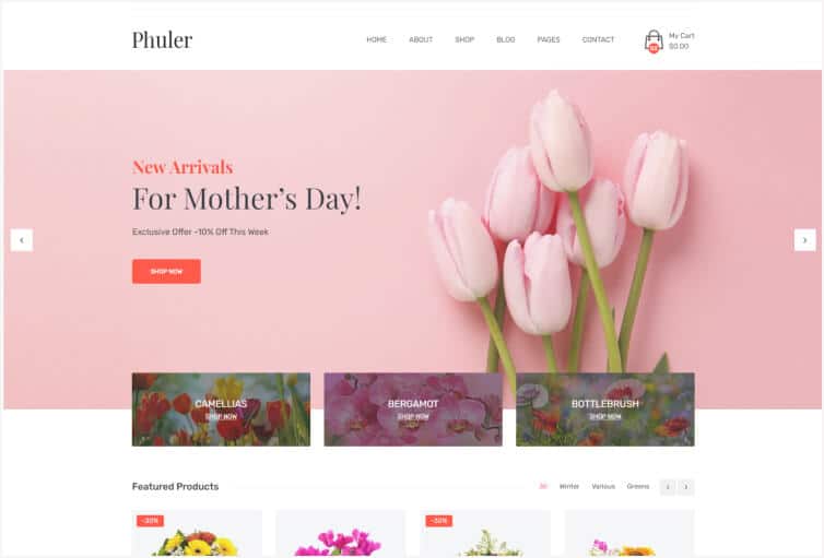 Phuler – Flower HTML Template 