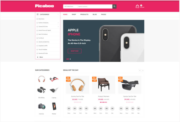 Picaboo – Electronics eCommerce Template