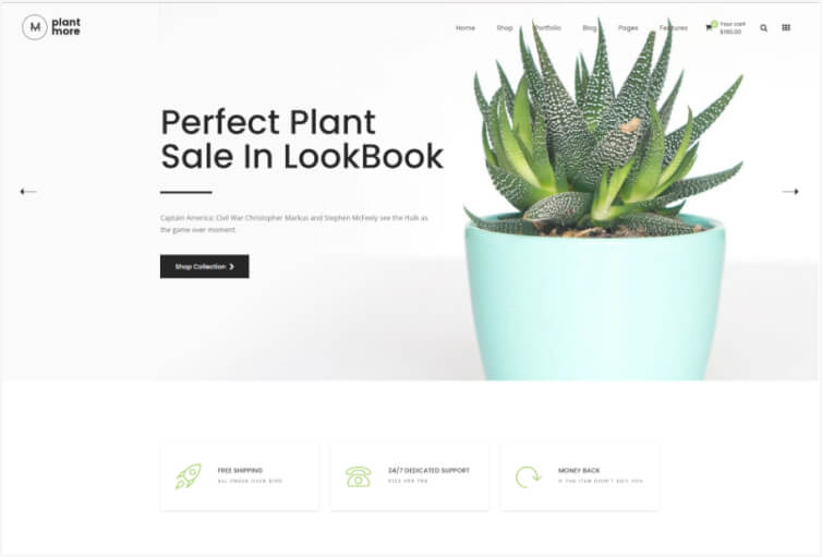 Plantmore – Responsive Bootstrap 4 eCommerce Template