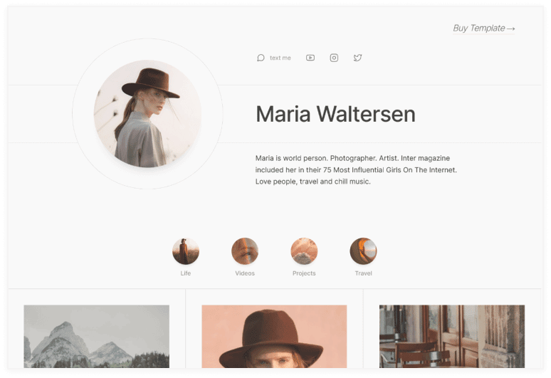 Read More - Personal Webflow template