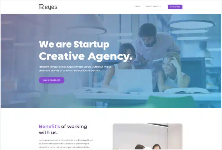 Reyes – Multipurpose Landing Page HTML Template