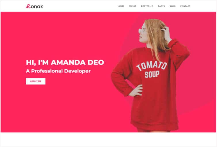 Ronok – Portfolio HTML Template