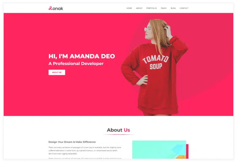 Ronok – Portfolio HTML Template