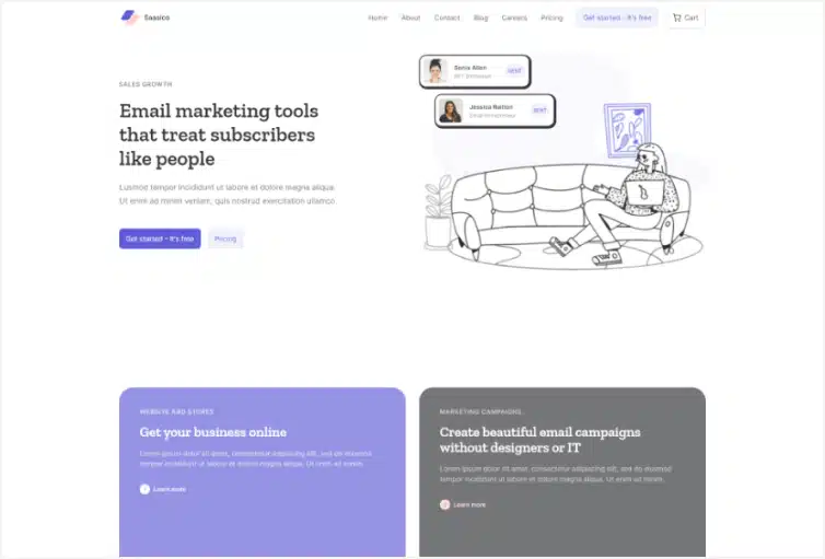 Saasico - SaaS Webflow template