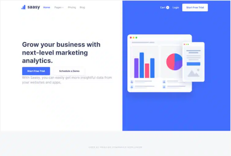 Saasy Ecommerce - Software Webflow template