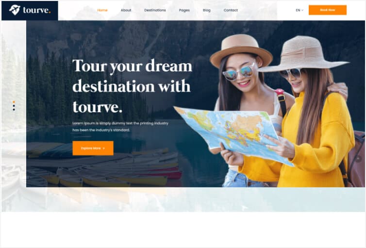 Tourve - Travel Agency Bootstrap 5 Template