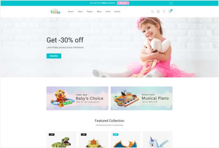 Toyqo - Kids Store Bootstrap 5 Template