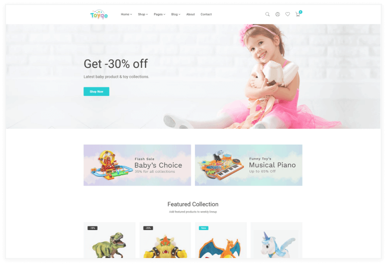 Toyqo – Kids Store Bootstrap 5 Template
