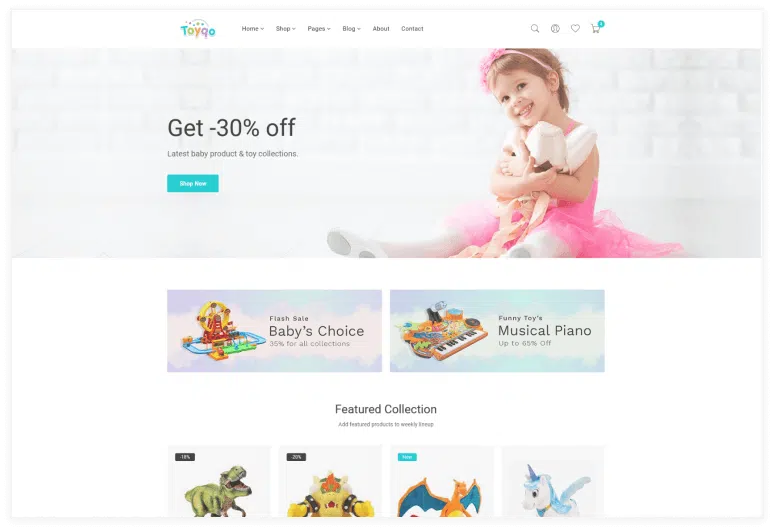Toyqo – Kids Store Bootstrap 5 Template