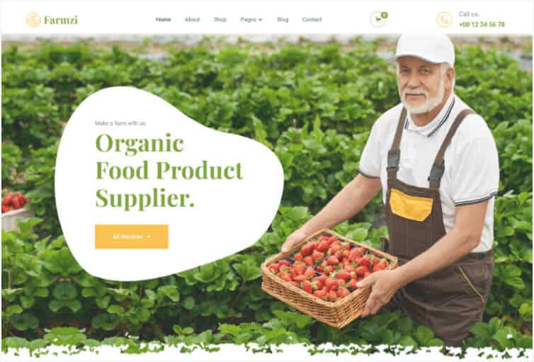 Farmzi - Agriculture Webflow template