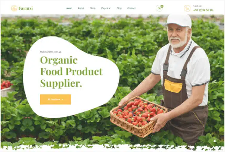Farmzi – Agriculture Webflow Website Template