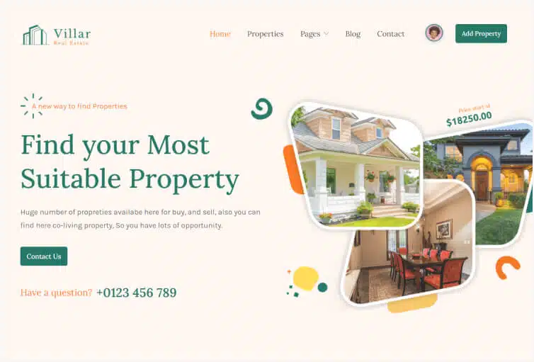 Villar – Real estate Webflow template