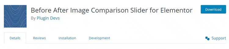 Before After Image Comparison Slider for Elementor