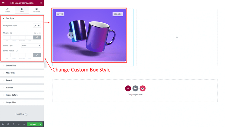 Change Custom Box Style