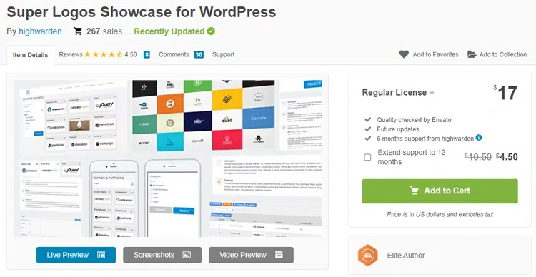 Super Logos Showcase for WordPress