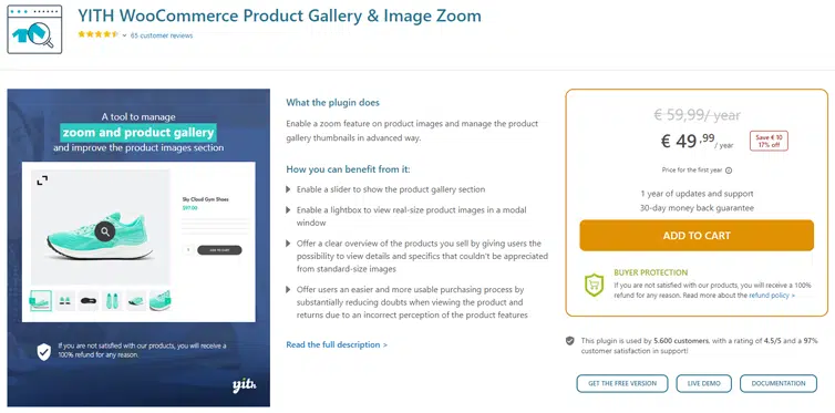 YITH WooCommerce Product Gallery & Image Zoom