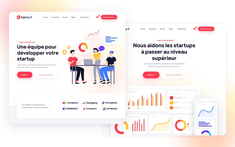Agency X (FR) – Marketing Webflow Template