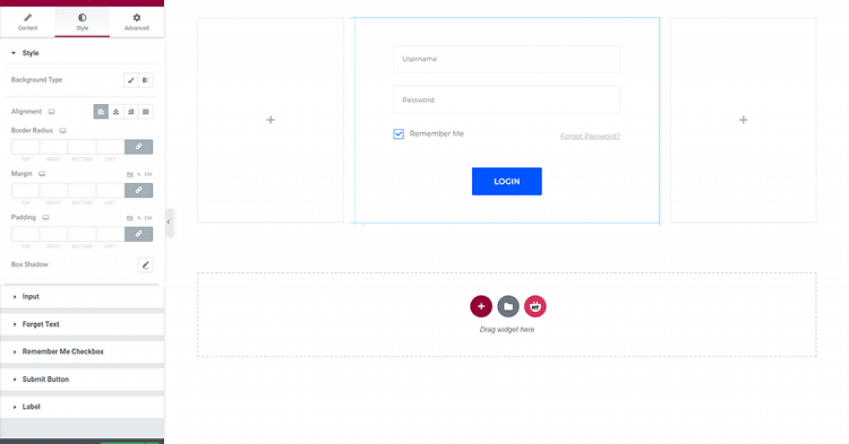 Customize the User Login Form style