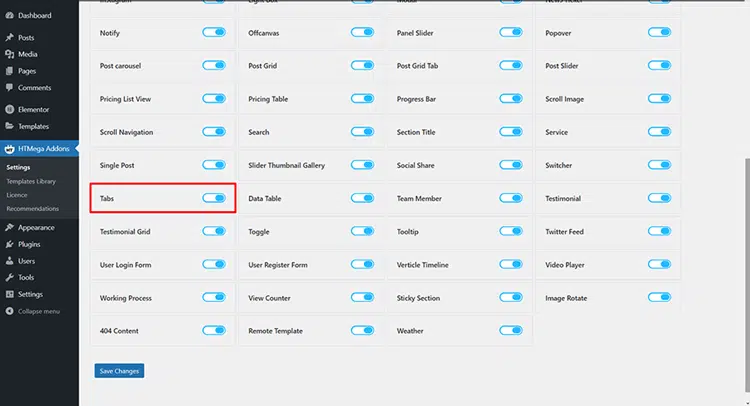 How to use Elementor Tabs Widget
