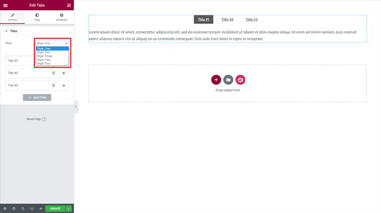 Select a style