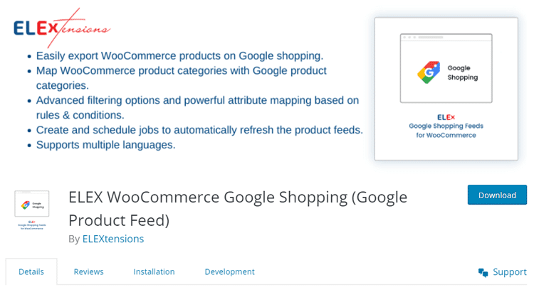 ELEX WooCommerce Google Shopping Plugin