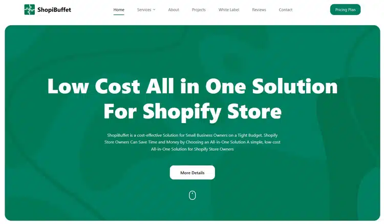 Shopibuffet Shopify Service
