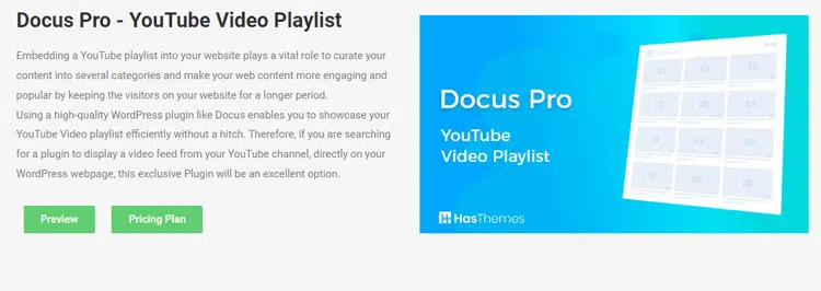 Docus Pro YouTube Video Playlist