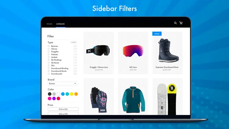Power Tools Filter Menu
