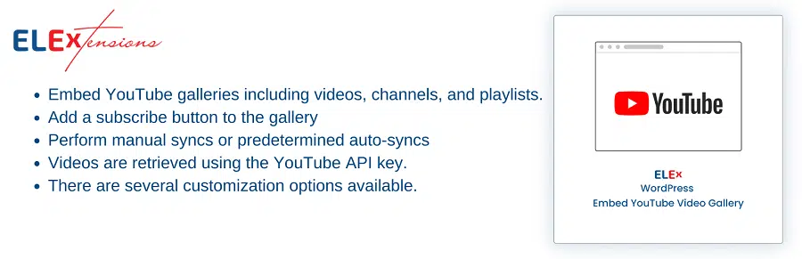wordpress embed youtube video gallery