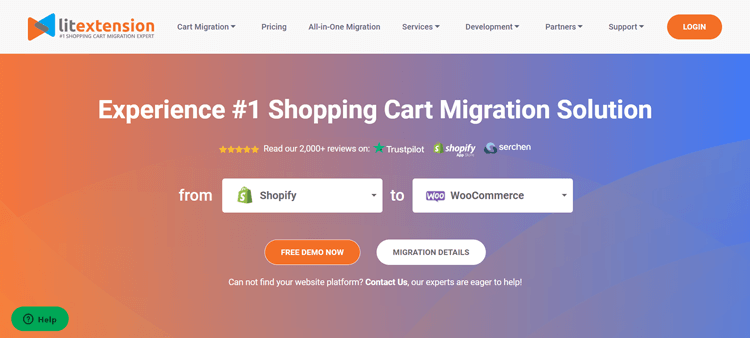 LitExtension’s Shopify to WooCommerce migration