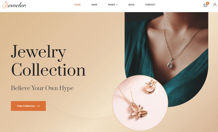 Deweler - Jewelry Website Webflow template