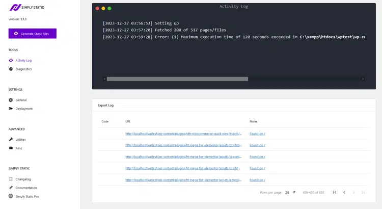 Generating Static Files