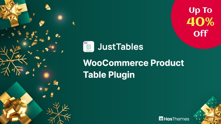 JustTables - WooCommerce Product Table Plugin