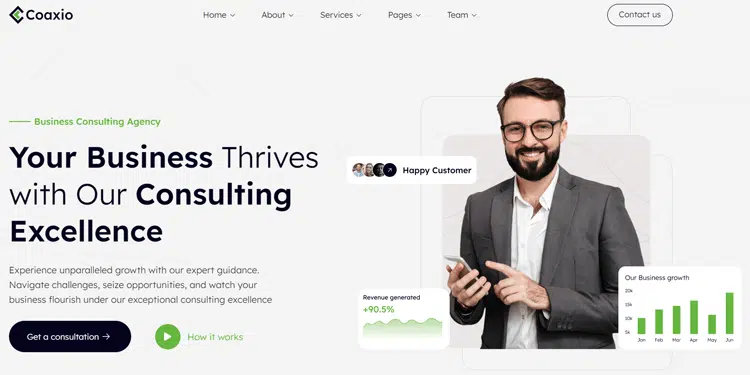 Coaxio - Business Website Template